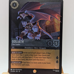 Disney Lorcana Whispers In The Well. Goliath - Clan Leader FOIL 173/204 FRENLY BRICKS - Open 7 Days