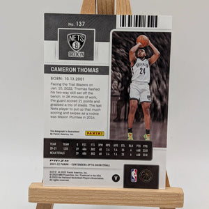 2021 Contenders Optic Cameron Thomas Variation Auto 137 FRENLY BRICKS - Open 7 Days