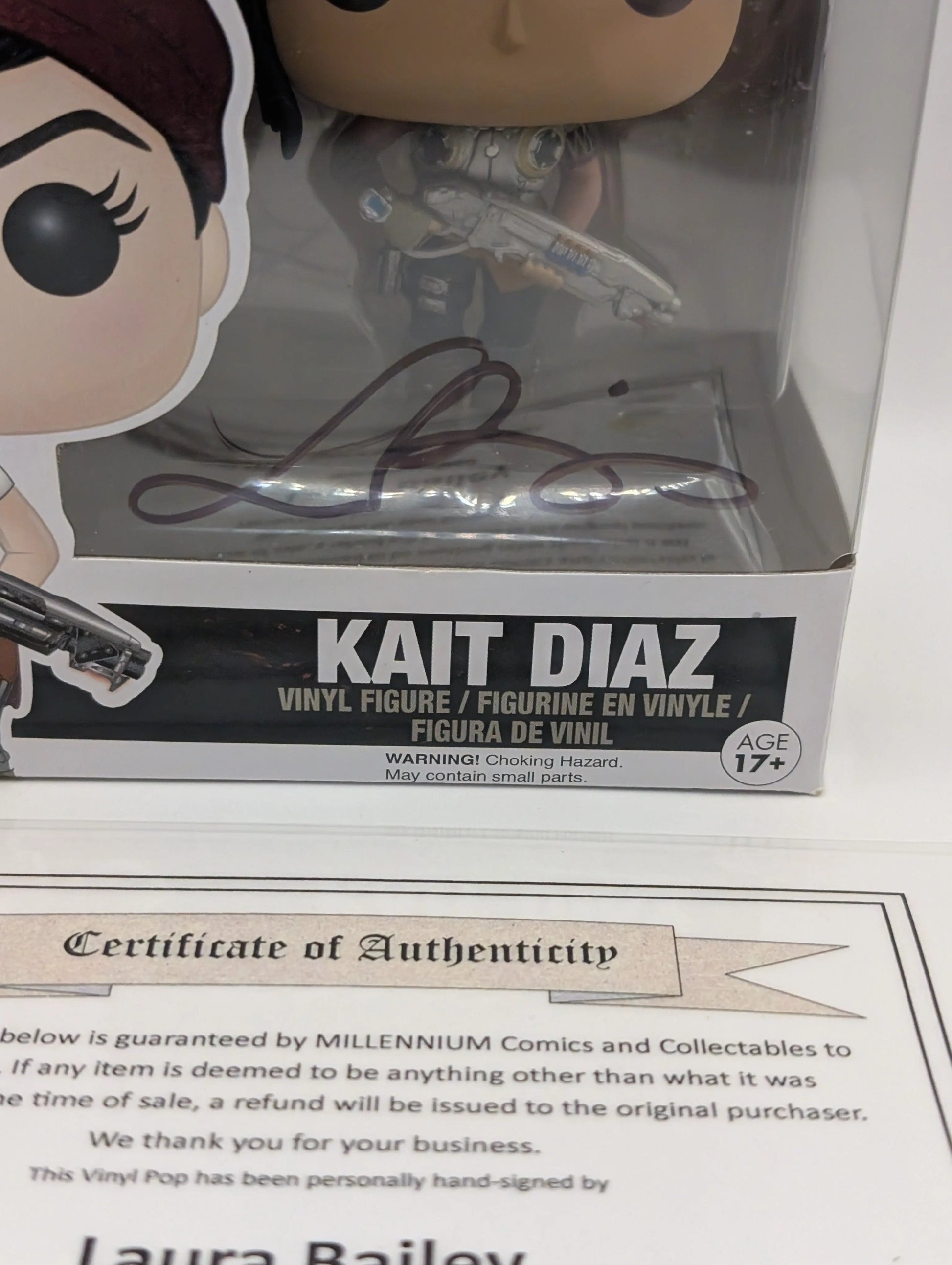 Funko POP! Games Gears of War Kate Diaz #115 Vinyl Signed Auto Laura Bailey COA FRENLY BRICKS - Open 7 Days