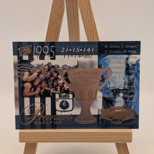 2003 Select AFL XL Ultra AFL/VFL Premiership Commemorative PC2 Carlton 1995 FRENLY BRICKS - Open 7 Days