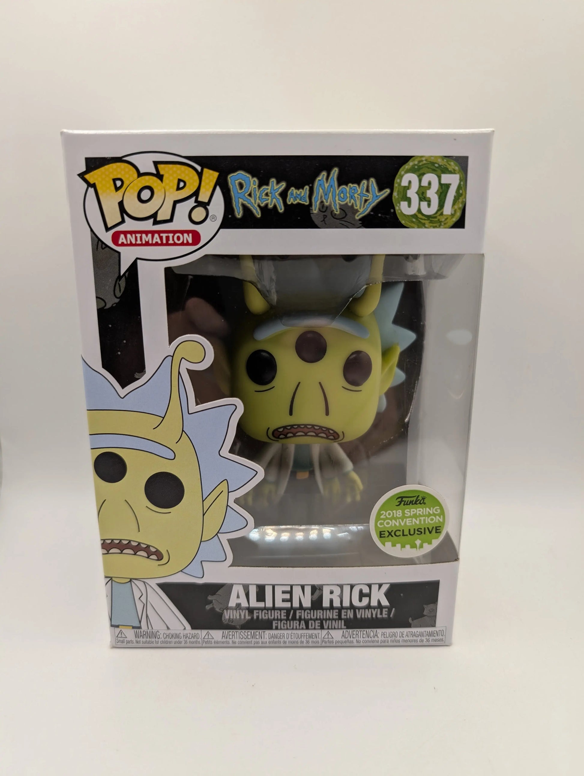 Funko Pop! Alien Rick #337 Rick & Morty 2018 Spring Convention Exclusive Vaulted FRENLY BRICKS - Open 7 Days