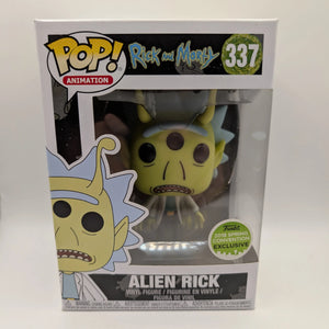 Funko Pop! Alien Rick #337 Rick & Morty 2018 Spring Convention Exclusive Vaulted FRENLY BRICKS - Open 7 Days