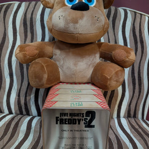 IN HAND FNAF Five Nights At Freddy’s 2 Plush Cinemark Popcorn Bucket FRENLY BRICKS - Open 7 Days