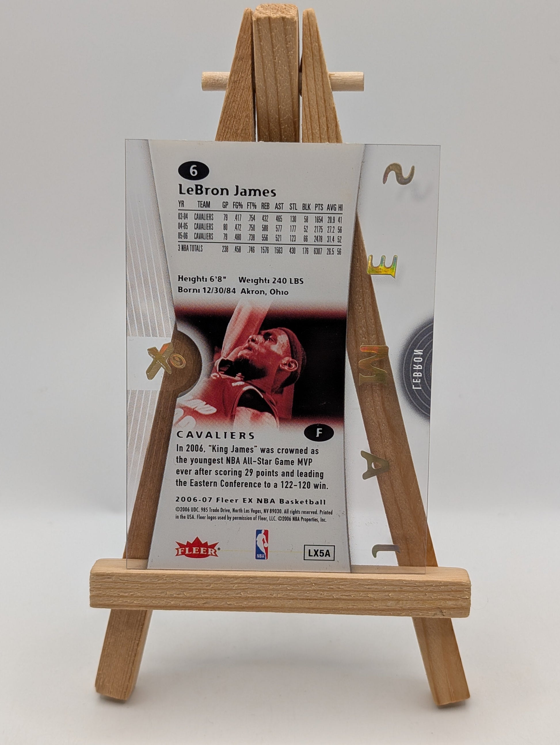 2006-07 Fleer EX #6 LeBron James FRENLY BRICKS - Open 7 Days