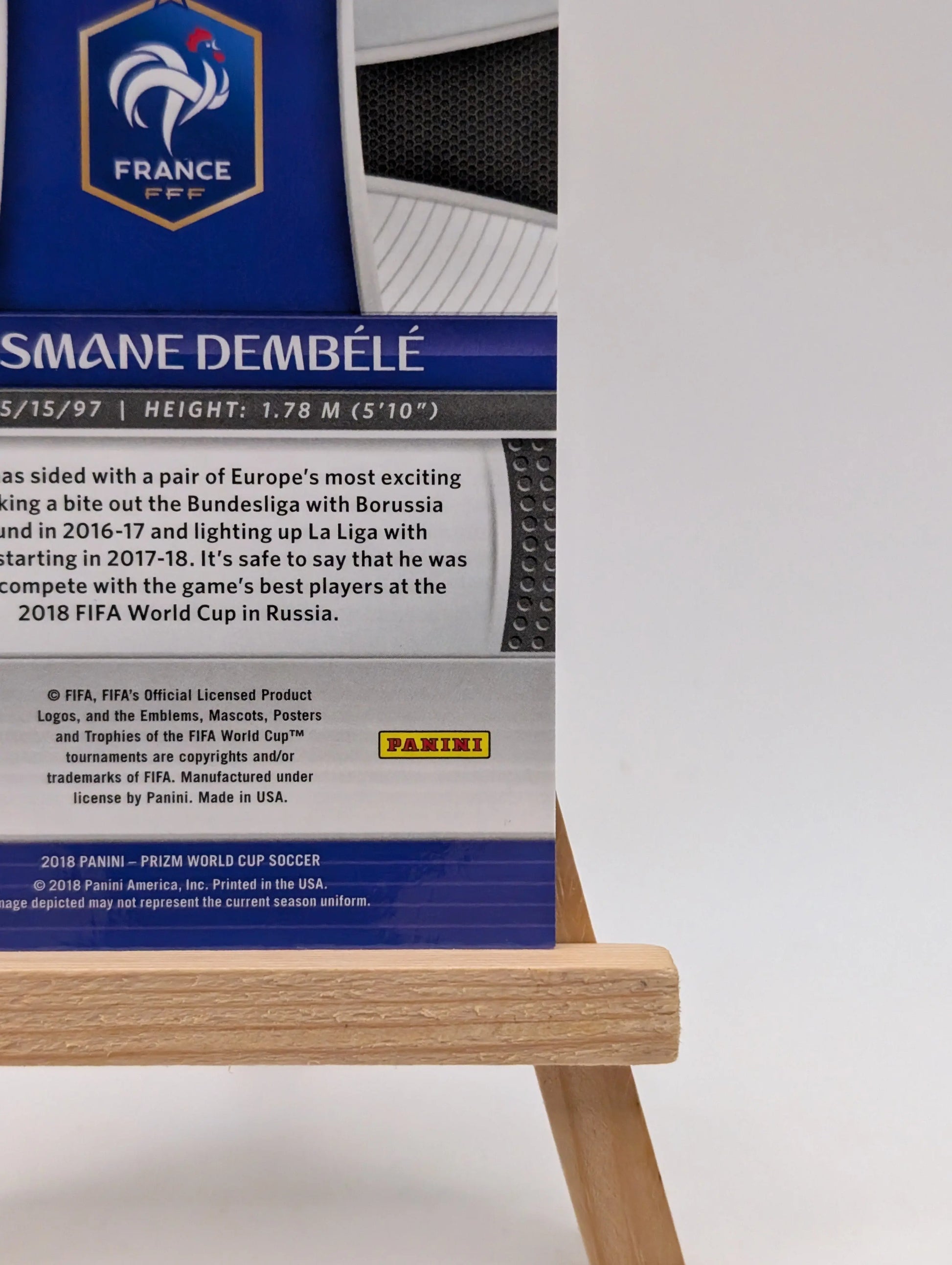 2018 Panini Prizm World Cup #85 Ousmane Dembele Light Blue Lazer #/125 France FRENLY BRICKS - Open 7 Days