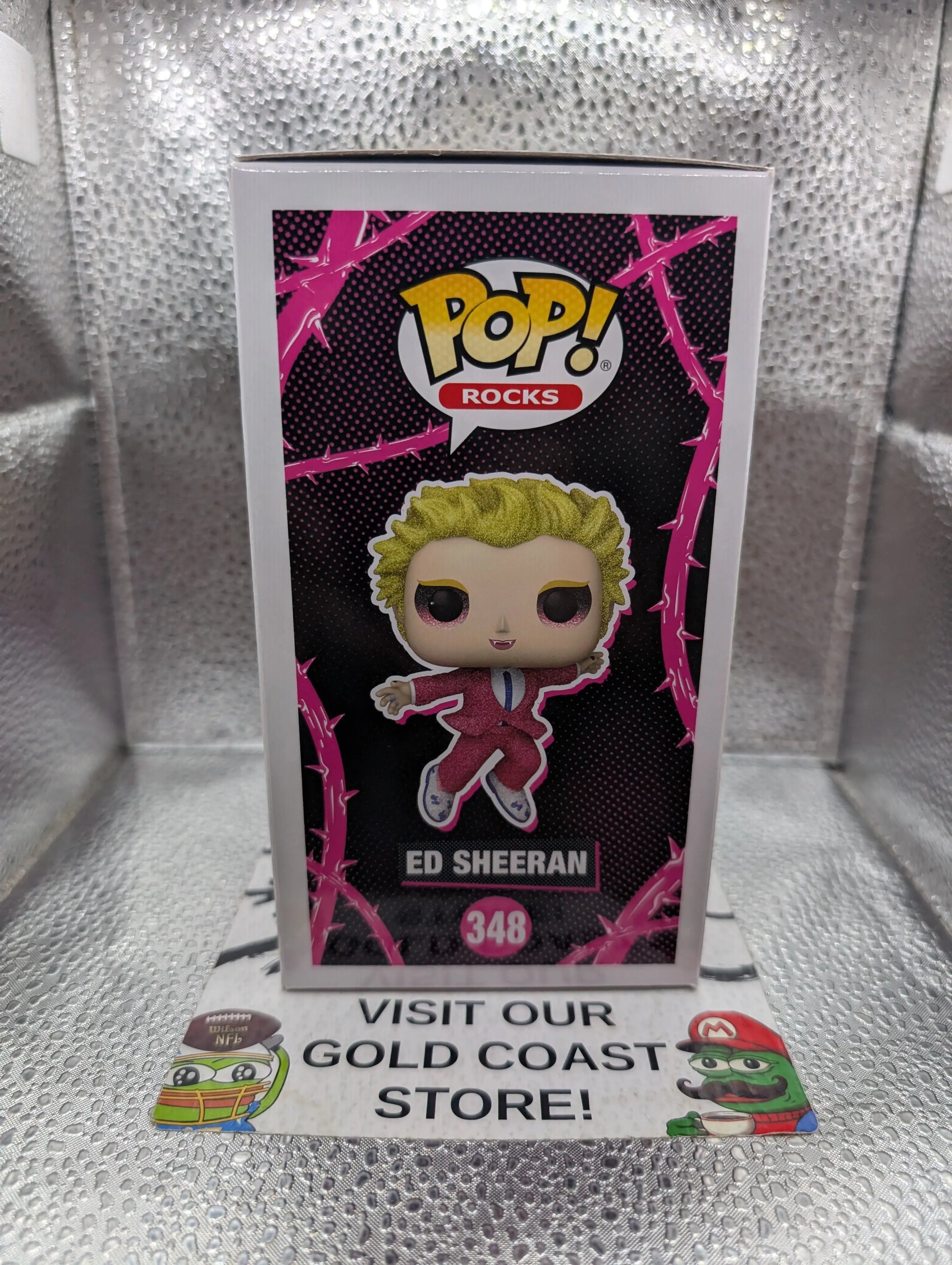 ED SHEERAN - DIAMOND GLITTER S.E. FUNKO POP ROCKS - No. 348 -2023 FRENLY BRICKS - Open 7 Days