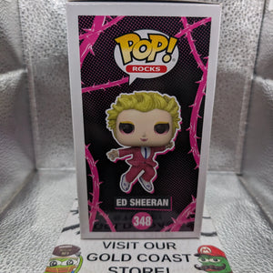 ED SHEERAN - DIAMOND GLITTER S.E. FUNKO POP ROCKS - No. 348 -2023 FRENLY BRICKS - Open 7 Days