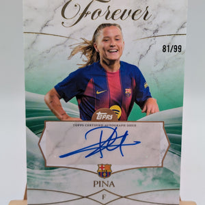 Topps Barcelona Forever Claudia Pina Auto /99 FRENLY BRICKS - Open 7 Days