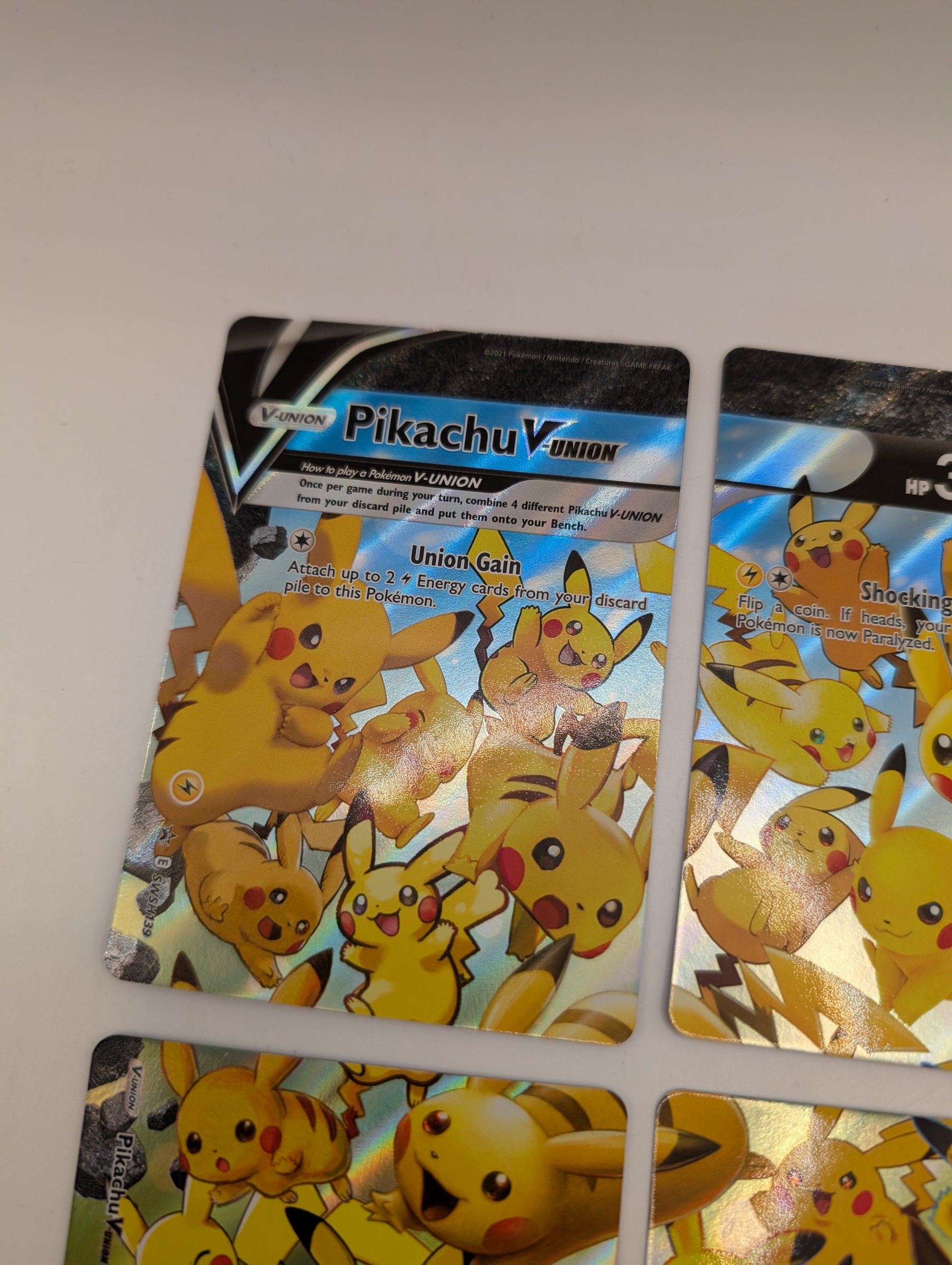 Pikachu V-Union - SWSH139-142 - Pokemon TCG: Celebrations Promo 4 Card Set FRENLY BRICKS - Open 7 Days