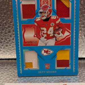 2022 ~ SKYY MOORE ~ Encased ~ RC/Quad Patch ~ /50 ~ #RQM-17 Blue FRENLY BRICKS - Open 7 Days