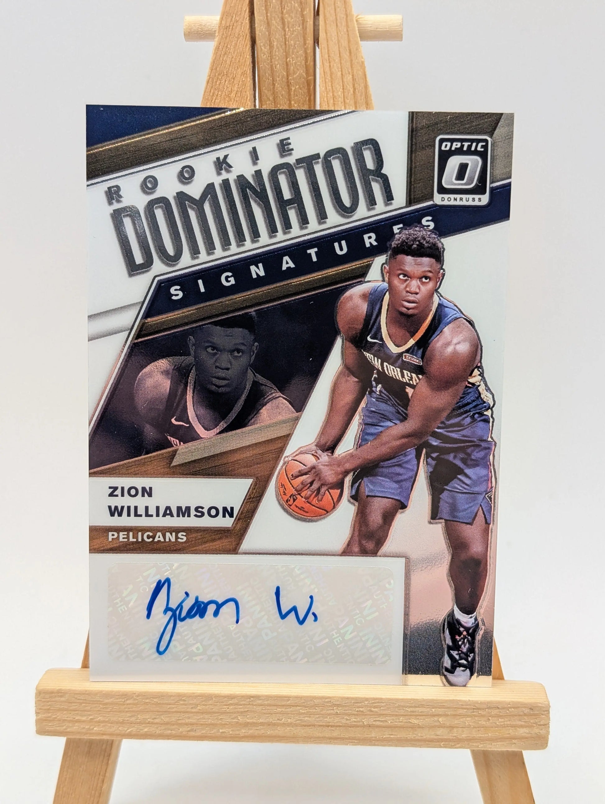 2019-20 Donruss Optic Rookie Auto Zion Williamson Dominators /49 FRENLY BRICKS - Open 7 Days