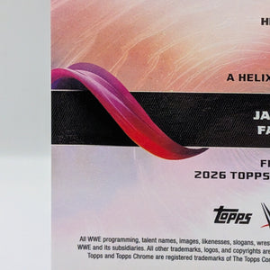 2026 Topps Chrome WWE Wrestling Jacob Fatu Helix SSP #HLX-2 FRENLY BRICKS - Open 7 Days