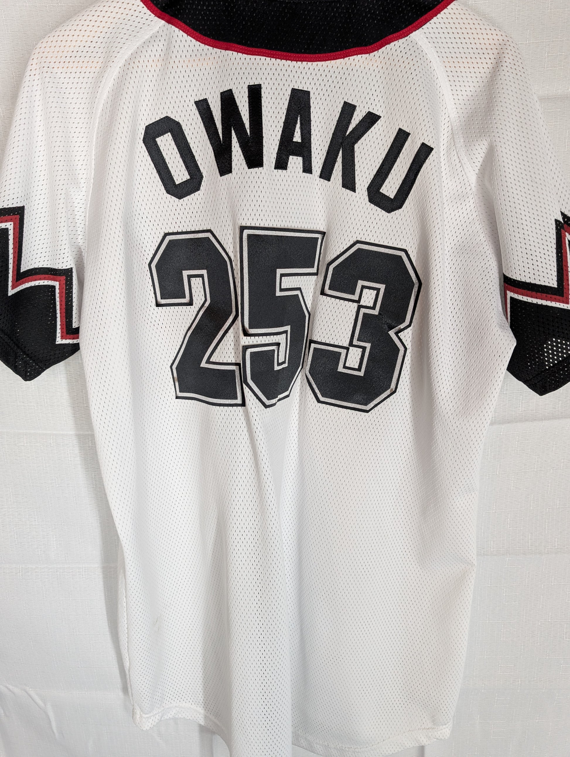 Nippon Baseball Chiba Lottes Marines "Owaku #253 Alternate White/Red Large Jersey