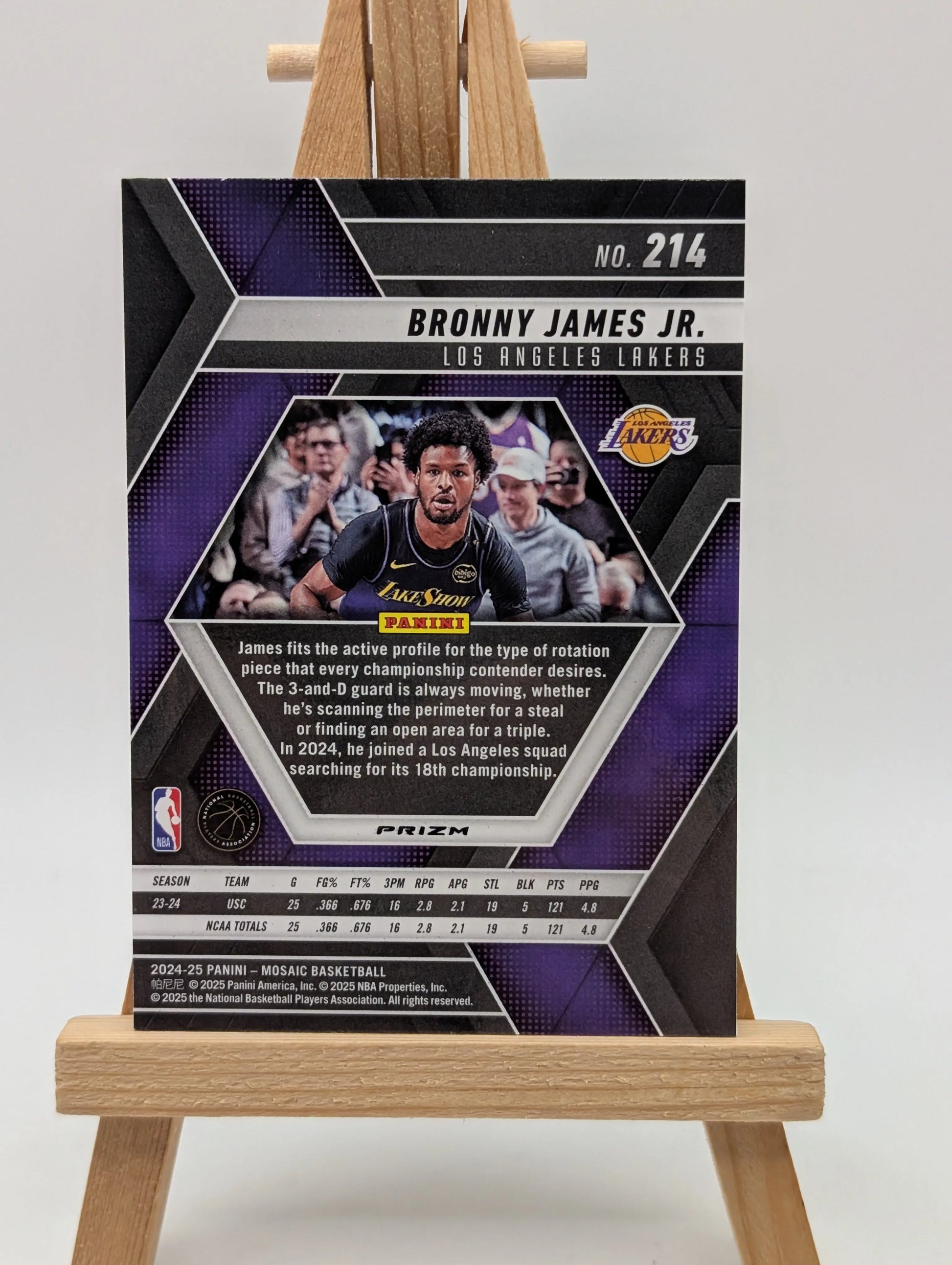 2024-25 Panini Mosaic Bronny James Jr. RC Genesis SSP #214 FRENLY BRICKS - Open 7 Days