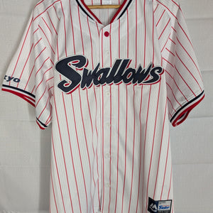 Nippon Baseball Tokyo Yakult Swallows 2016-2019 Home White/Red Blank XL Jersey