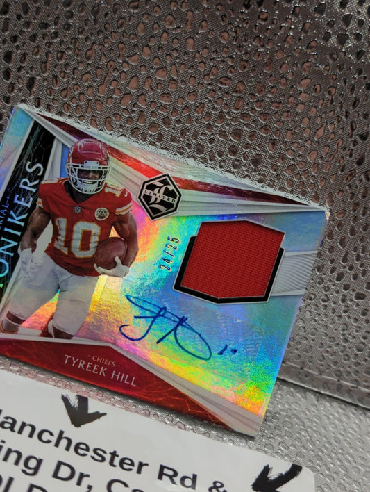 2020 Panini Limited - Tyreek Hill PATCH AUTO /25 Material Monikers FRENLY BRICKS - Open 7 Days