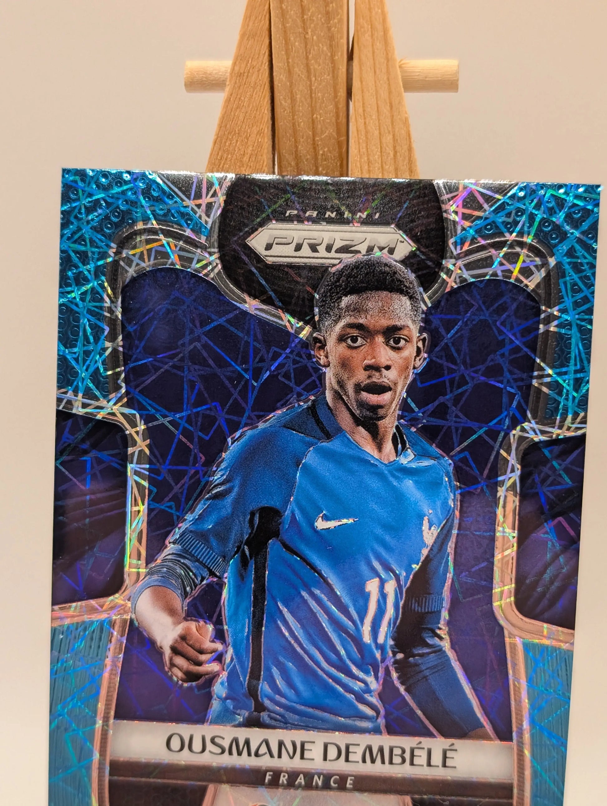 2018 Panini Prizm World Cup #85 Ousmane Dembele Light Blue Lazer #/125 France FRENLY BRICKS - Open 7 Days