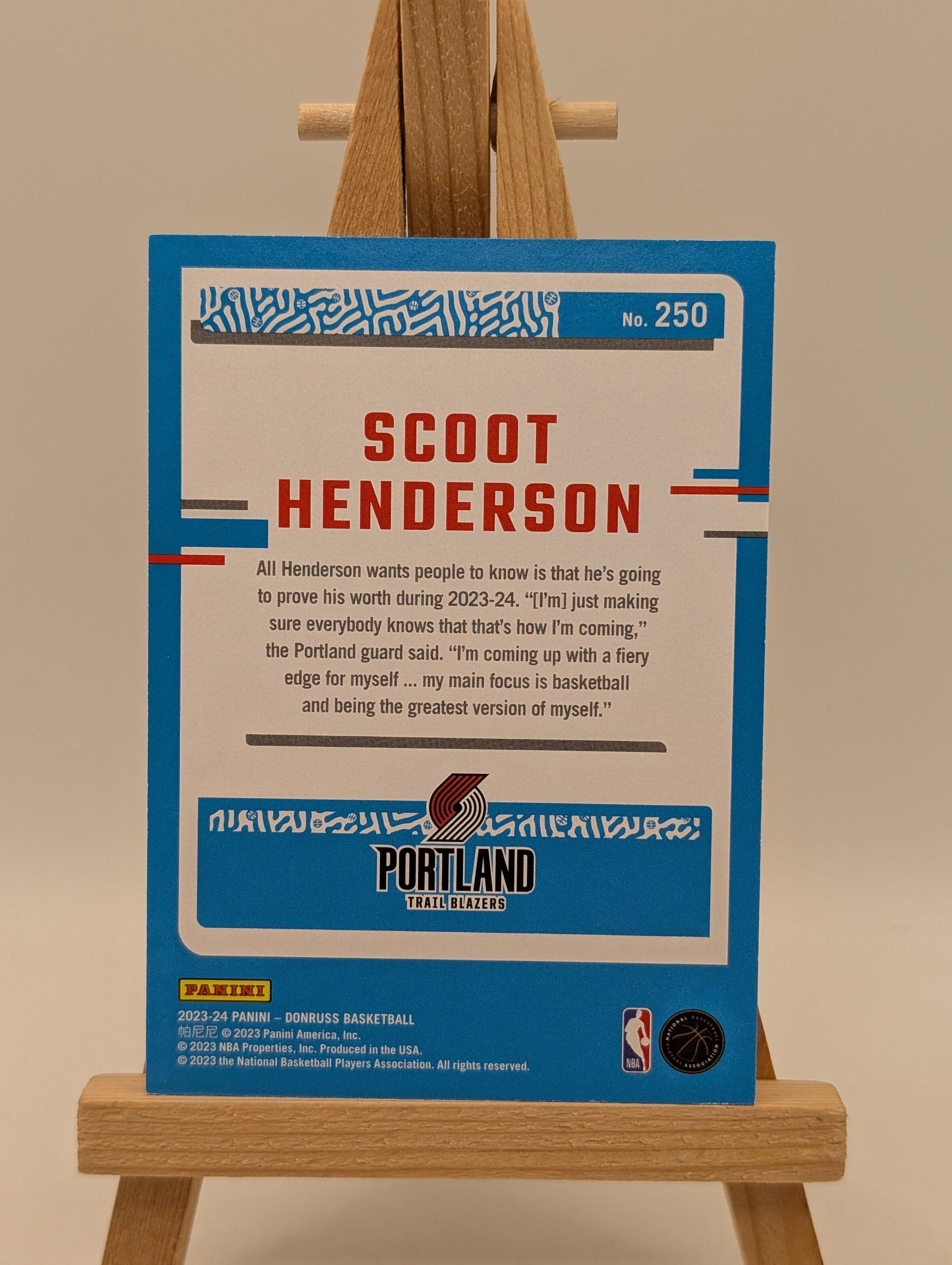 2023-24 Panini Donruss - [Base] - Choice Black Gold #250 - Rated Rookie - Scoot Henderson /8 FRENLY BRICKS - Open 7 Days