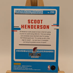 2023-24 Panini Donruss - [Base] - Choice Black Gold #250 - Rated Rookie - Scoot Henderson /8 FRENLY BRICKS - Open 7 Days