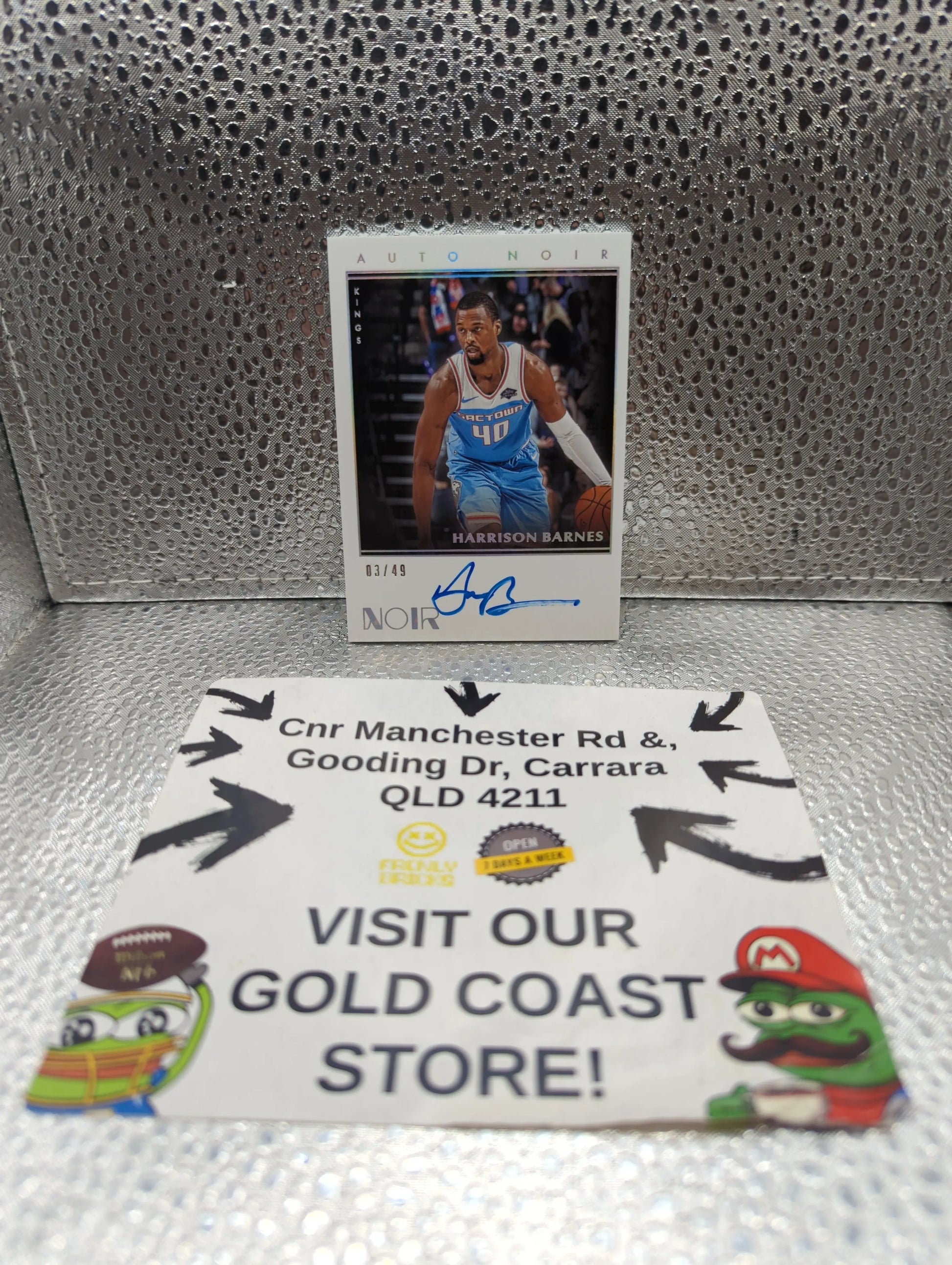 2019-20 Panini NOIR AUTO Harrison Barnes /49 on card FRENLY BRICKS - Open 7 Days