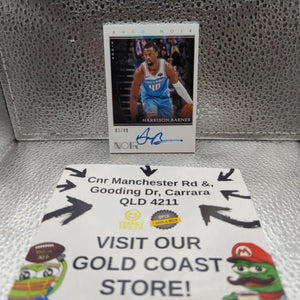 2019-20 Panini NOIR AUTO Harrison Barnes /49 on card FRENLY BRICKS - Open 7 Days