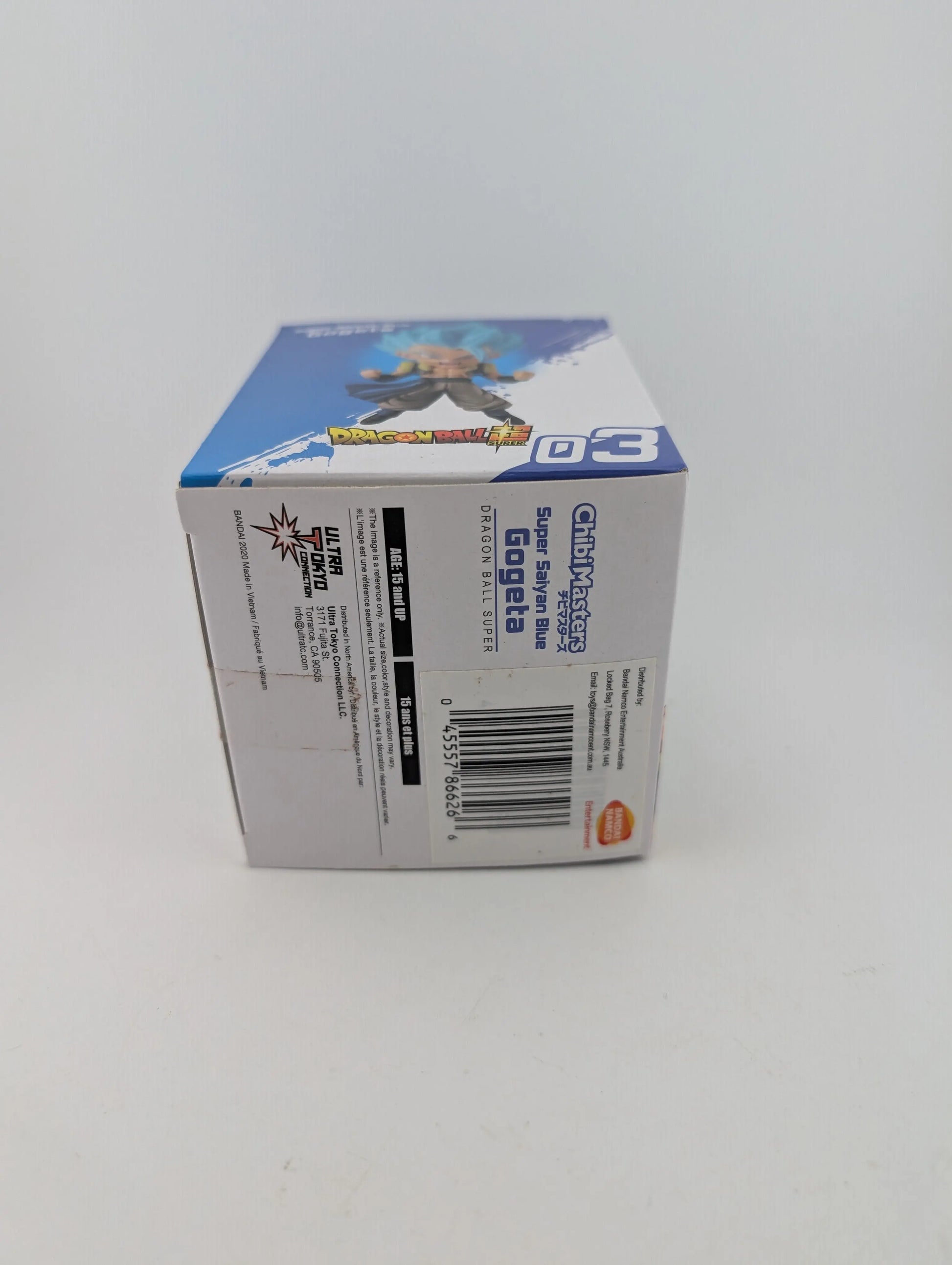 Bandai Dragon Ball Z Super Chibi Masters Mini Figure Super Saiyan Blue Gogeta BN FRENLY BRICKS - Open 7 Days