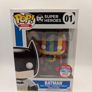 Rainbow BATMAN DC Superheroes 2016 NYCC Funko Pop! Vinyl # 01 Limited Edition FRENLY BRICKS - Open 7 Days