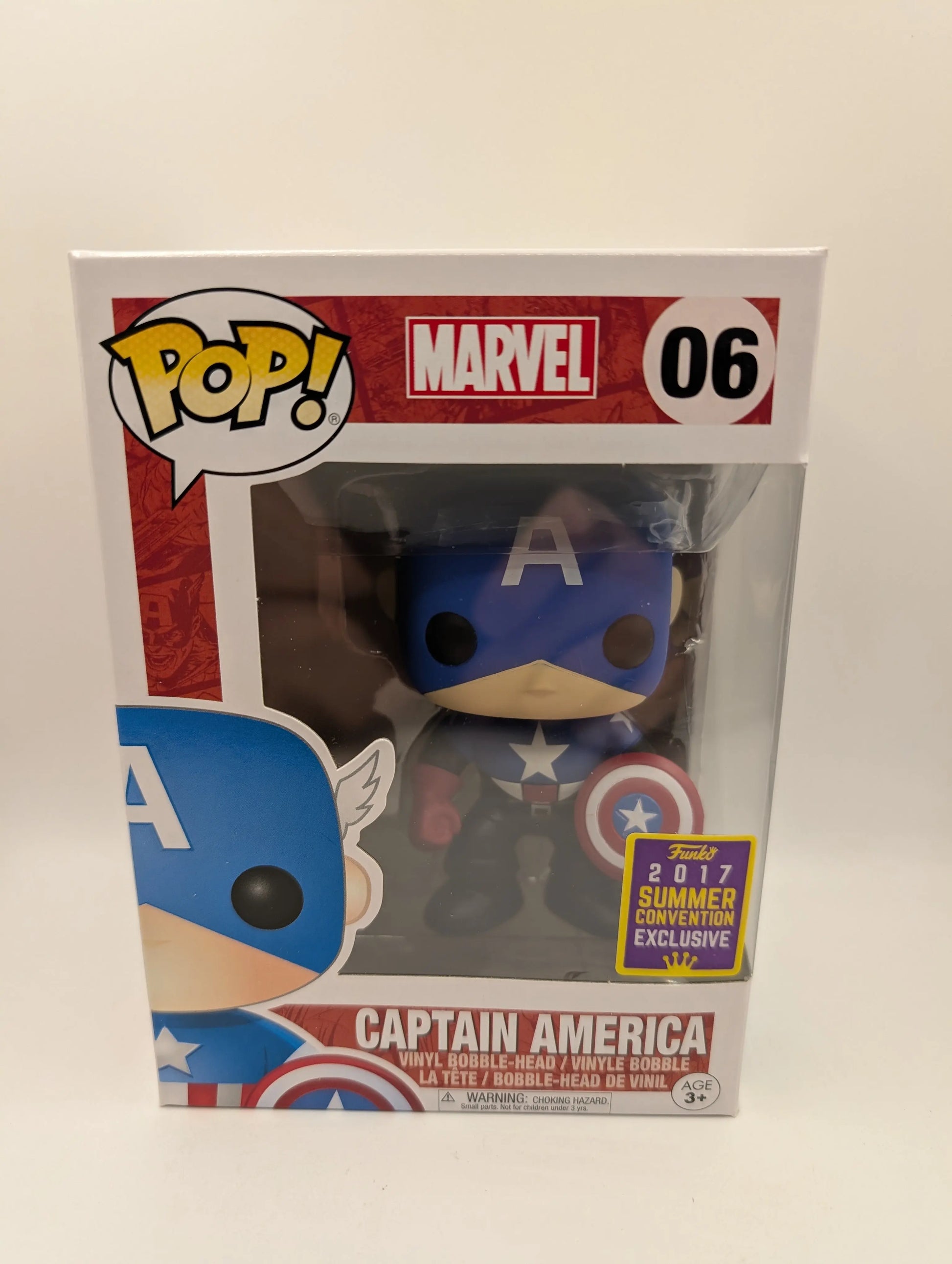 Funko Pop Marvel - Captain America #06 (Summer Convention Exclusive 2017) FRENLY BRICKS - Open 7 Days