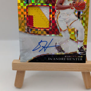 DE'ANDRE HUNTER 2021-22 SELECT X-FACTOR PATCH Gold PRIZM AUTO /10 FRENLY BRICKS - Open 7 Days