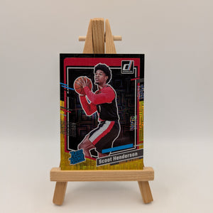 2023-24 Panini Donruss - [Base] - Choice Black Gold #250 - Rated Rookie - Scoot Henderson /8 FRENLY BRICKS - Open 7 Days