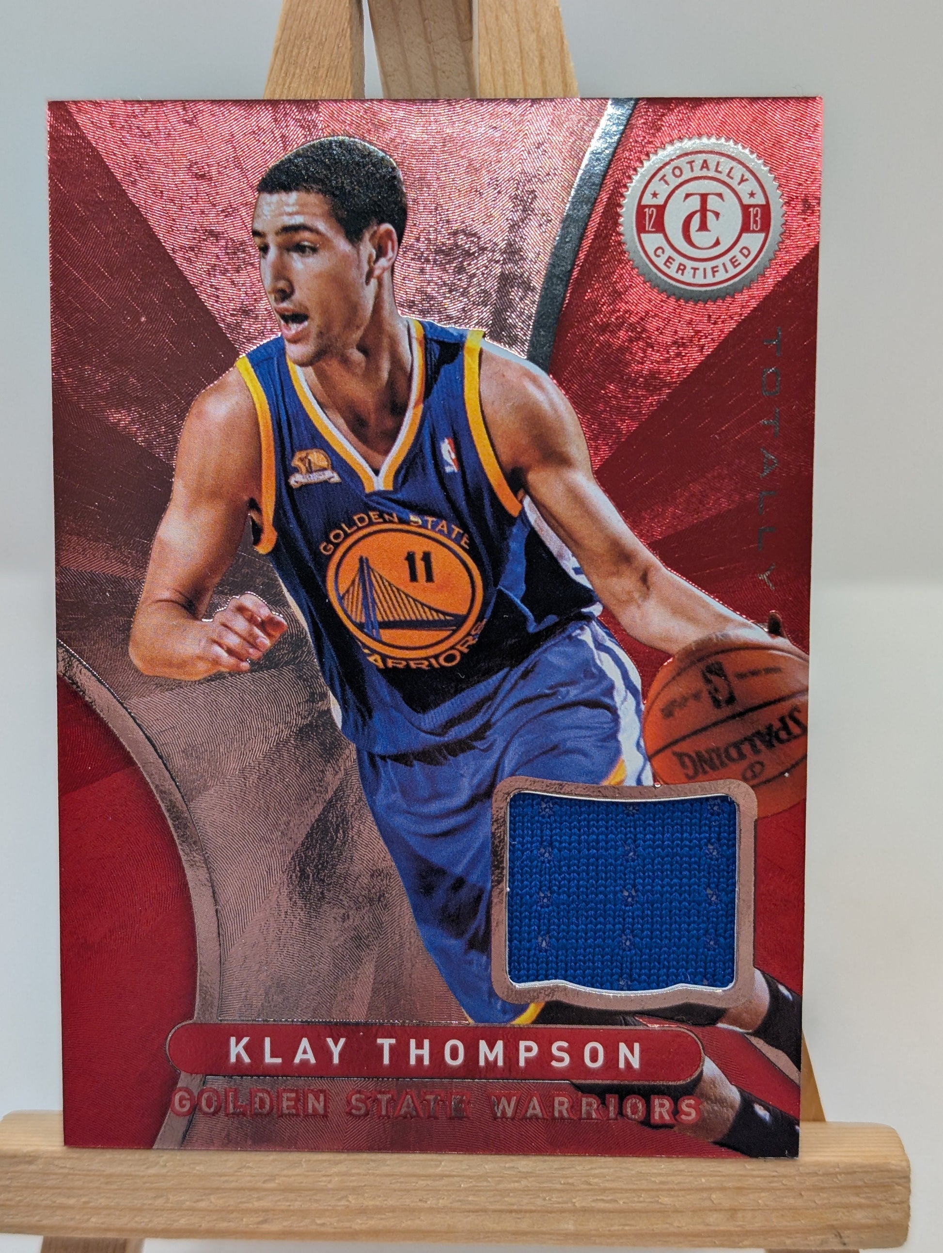 Klay Thompson 2012-13 Totally Certified Basketball Game Worn Patch FRENLY BRICKS - Open 7 Days