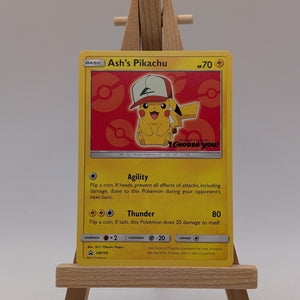 Ash's Pikachu SM109 Sm Regular Sun & Moon Black Star Promo Pokemon FRENLY BRICKS - Open 7 Days