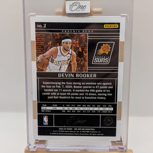 DEVIN BOOKER 2024-25 PANINI ONE AND ONE BASKETBALL RED SUNS /15 Q4003 FRENLY BRICKS - Open 7 Days