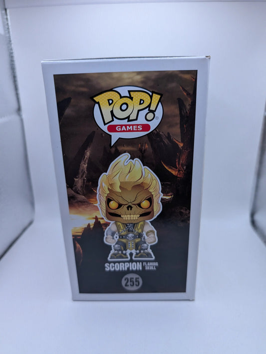 Funko Pop! Vinyl Scorpion Flaming Skull 255 Mortal Kombat X (2017) FRENLY BRICKS - Open 7 Days