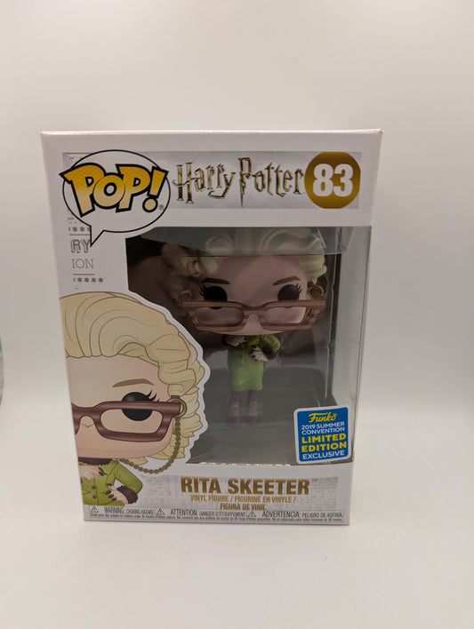 Rita Skeeter Funko Pop #83 Harry Potter 2019 Summer Exclusive FRENLY BRICKS - Open 7 Days