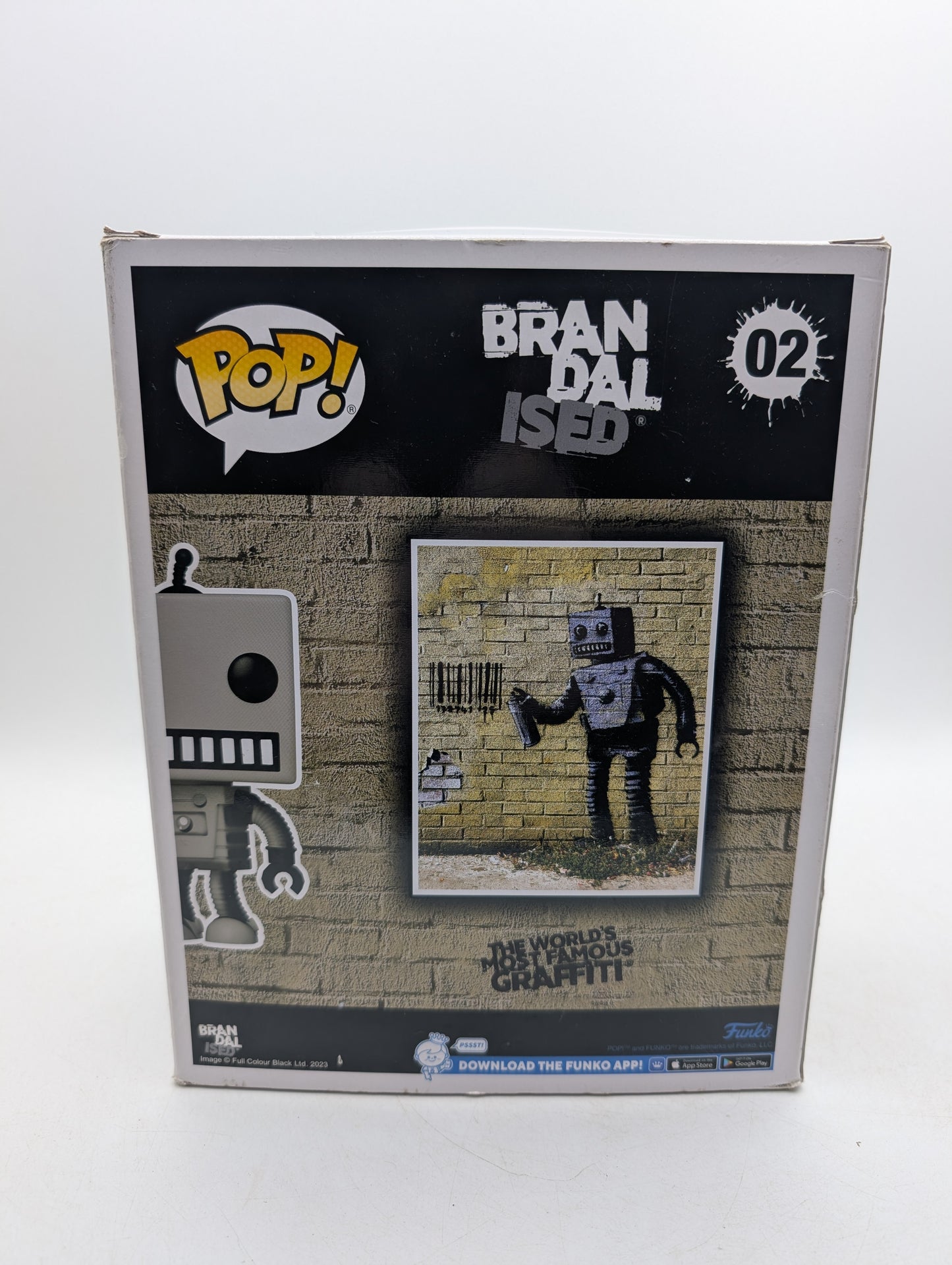 Funko Pop! Art Banksy Brandalised #02 Tagging Robot Vinyl Figure