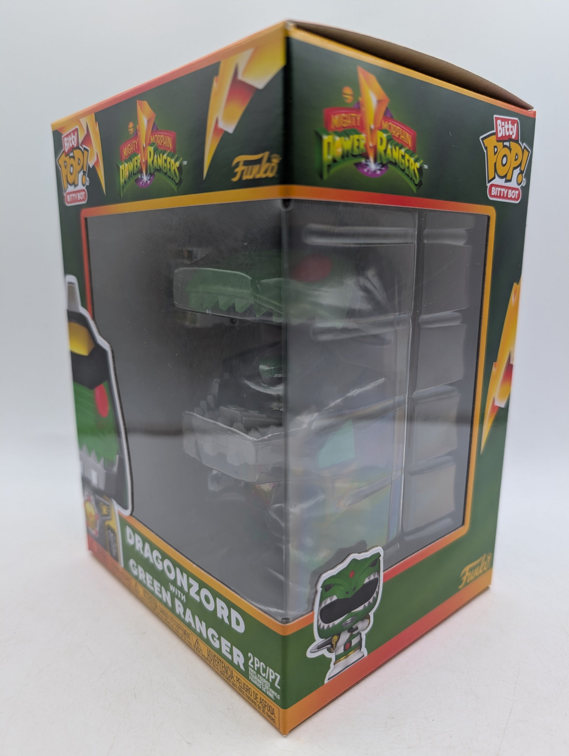 Bitty POP! Mighty Morphin Power Rangers Dragonzord with Green Ranger 2Pc image 2