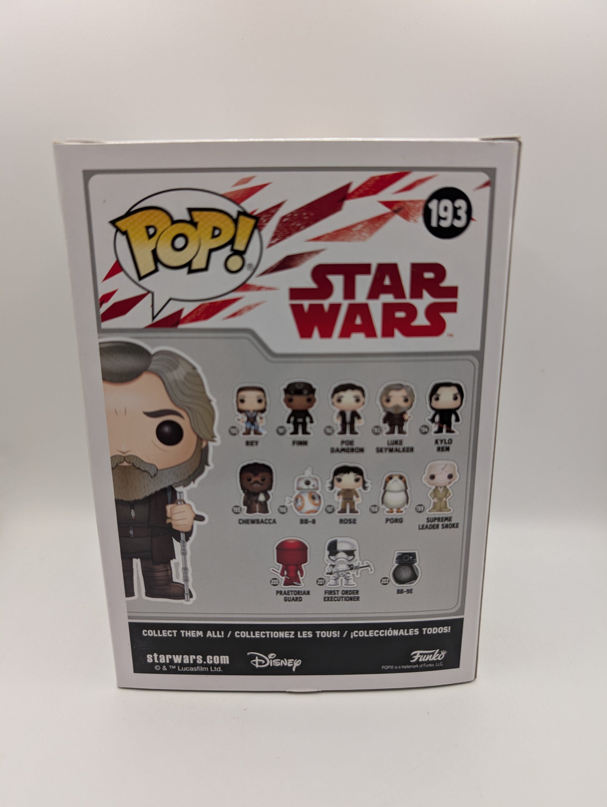 Star Wars - Luke Skywalker #193 Funko Pop Vinyl Figure 2017 FRENLY BRICKS - Open 7 Days