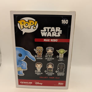 Star Wars Funko Pop - Max Rebo - No. 160 - Specialty Series FRENLY BRICKS - Open 7 Days