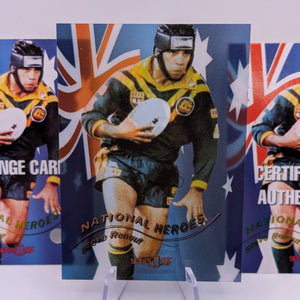 1996 Dynamic Rugby League National Heroes NH5 Steve Renouf Redemption/Auto/Cert FRENLY BRICKS - Open 7 Days