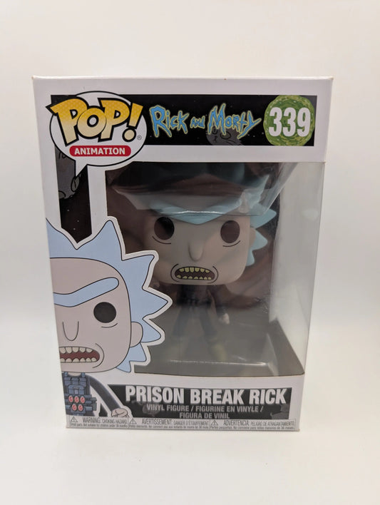 Funko Pop Vinyl Animation Rick & Morty Prison Break Rick #339 FRENLY BRICKS - Open 7 Days