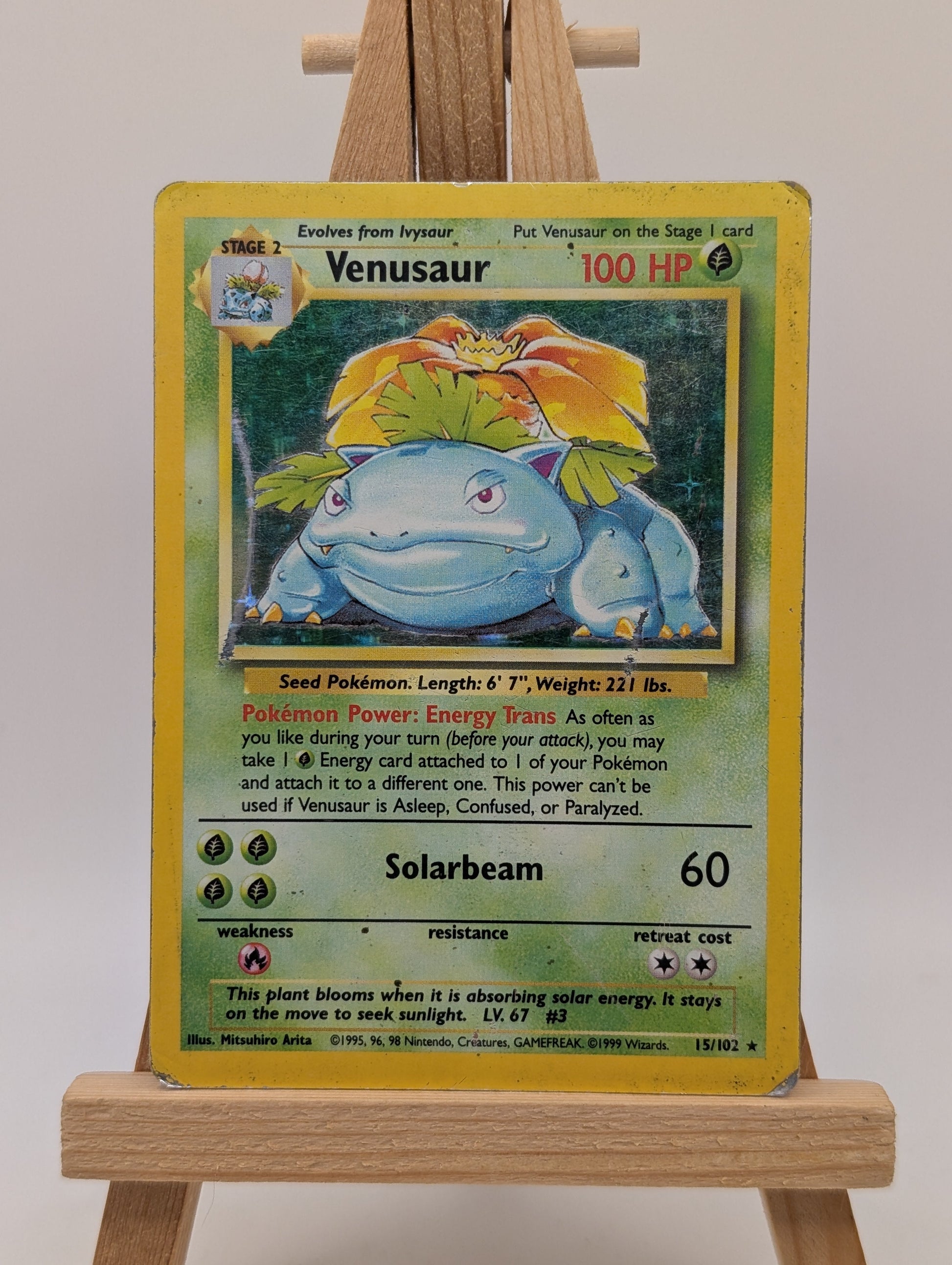 Pokémon TCG Venusaur Base Set 15/102 Holo Unlimited Holo Rare FRENLY BRICKS - Open 7 Days