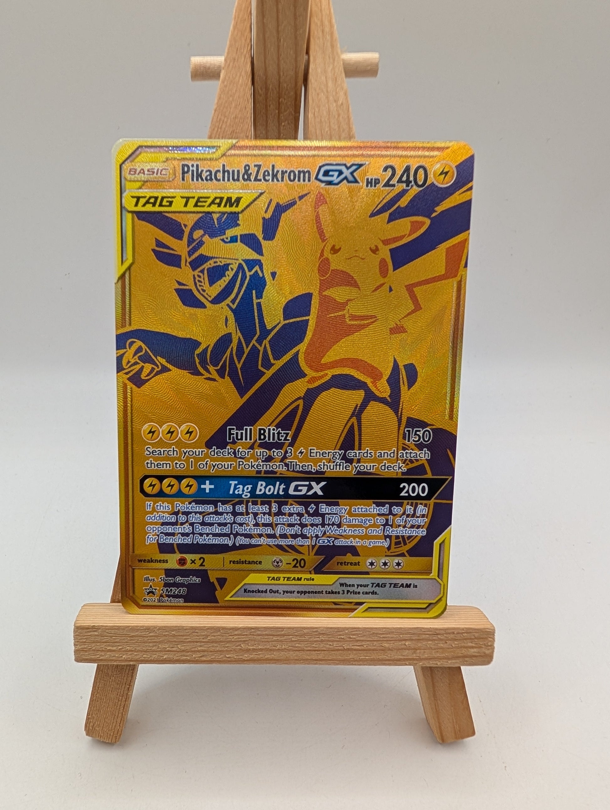 2021 Pokemon - Pikachu & Zekrom GX #SM248 Pokemon Promo FRENLY BRICKS - Open 7 Days