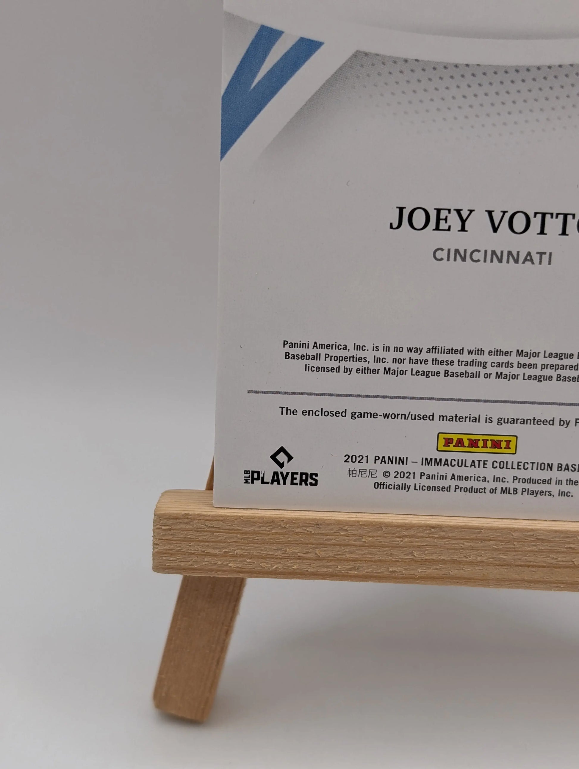 2021 Panini Immaculate Collection- Joey Votto Materials Trio /5 FRENLY BRICKS - Open 7 Days