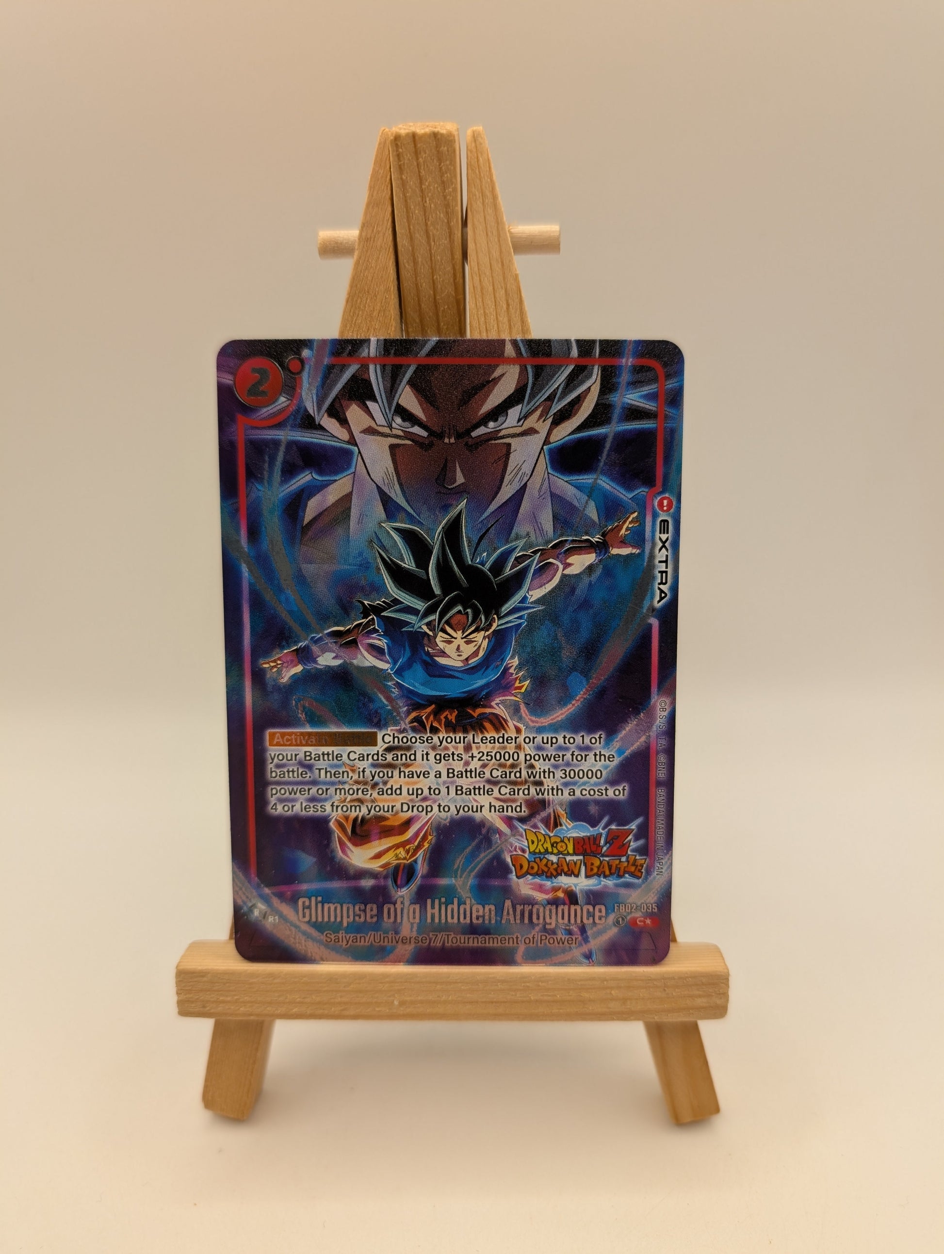 Glimpse of a Hidden Arrogance FB02-035 (FB05 Dokkan Battle Alt Art) NM FRENLY BRICKS - Open 7 Days
