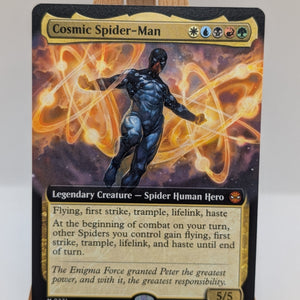 MTG Spiderman SPM | Non-Foil Extended Art | 0271 Cosmic Spider-Man FRENLY BRICKS - Open 7 Days