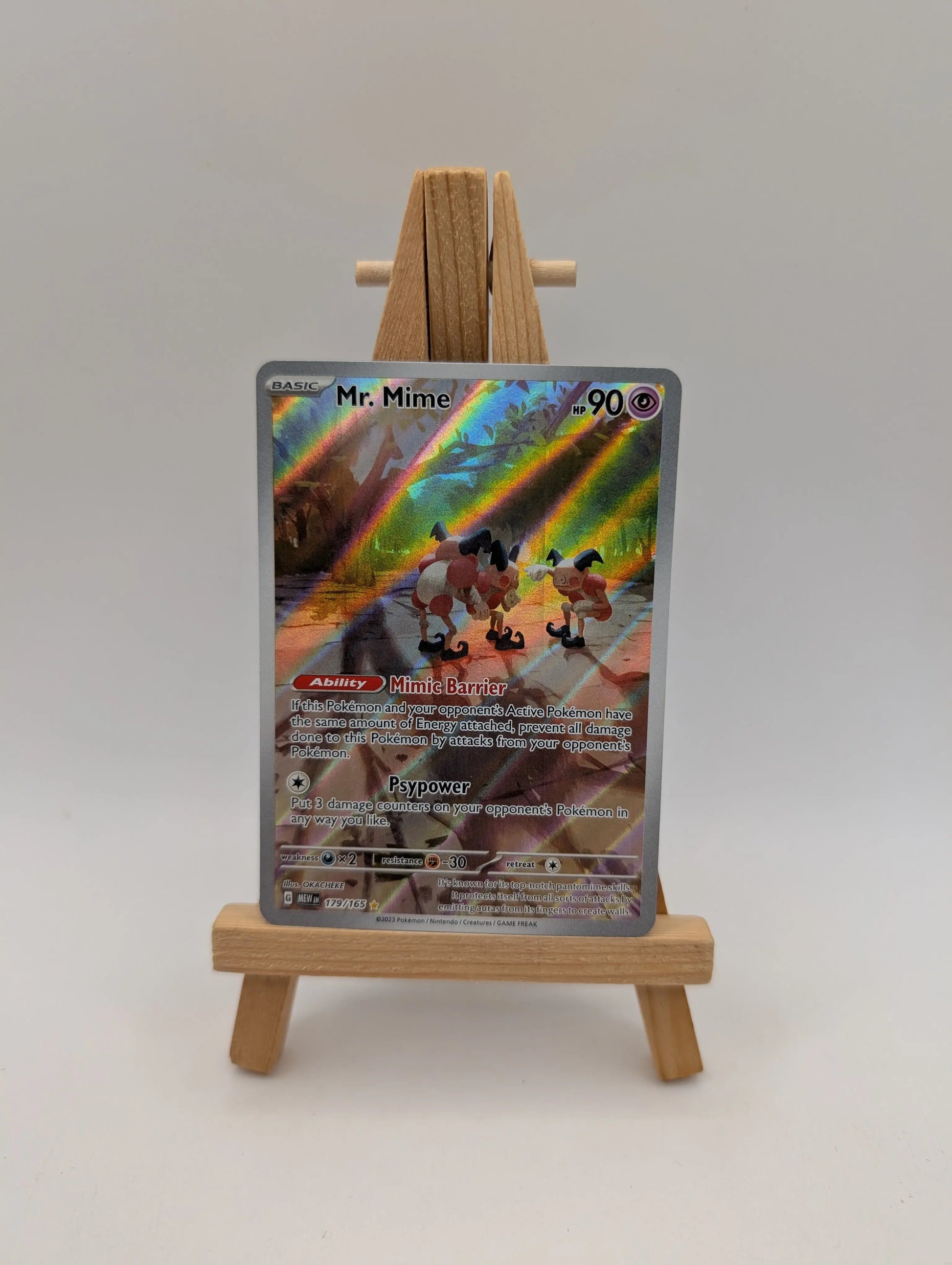 Pokémon TCG Mr. Mime Scarlet & Violet-151 179/165 Holo Illustration Rare FRENLY BRICKS - Open 7 Days
