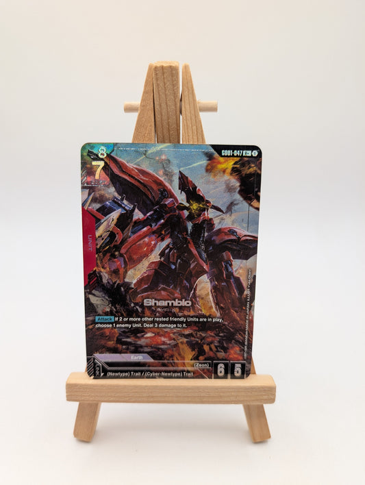 Gundam Card Game Newtype Rising Shamblo Alt Art GD01-047 R+ Holo Foil FRENLY BRICKS - Open 7 Days