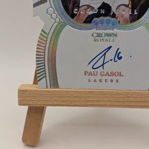 Pau Gasol 2022-23 Panini Crown Royale Jewel Signatures Auto /49 Lakers FRENLY BRICKS - Open 7 Days