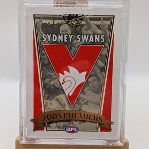 2005 AFL Sydney Swans Premiers Card Set Limited Edition FRENLY BRICKS - Open 7 Days